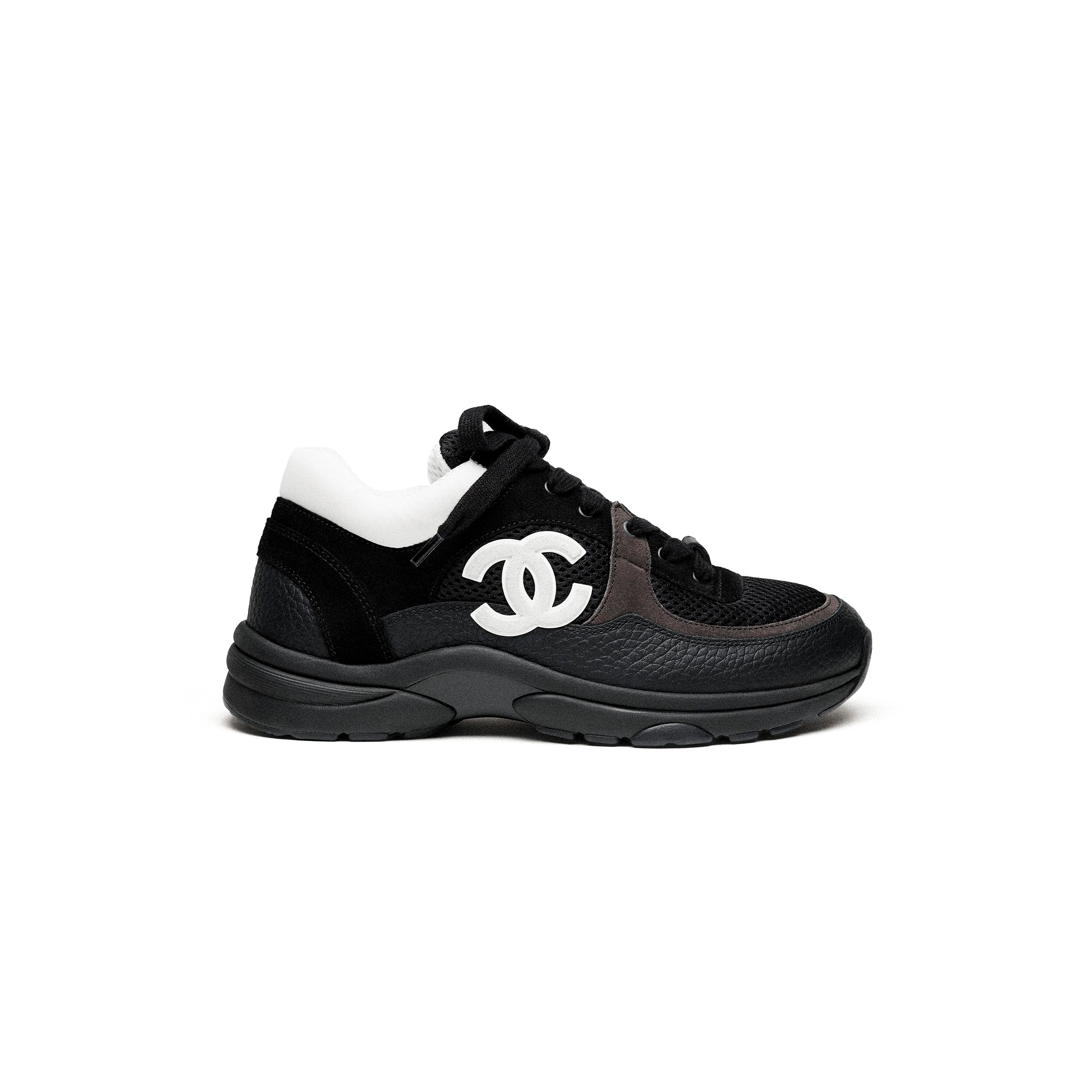 Ch*el sneakers suede calfskin & grained calfskin g38299